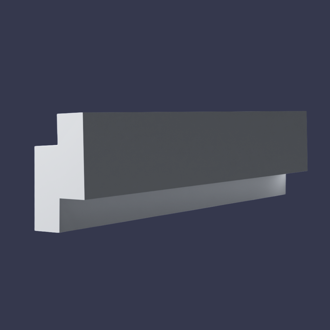 square set effect cornice Rosella Cornice-Modern Square Set Cornice