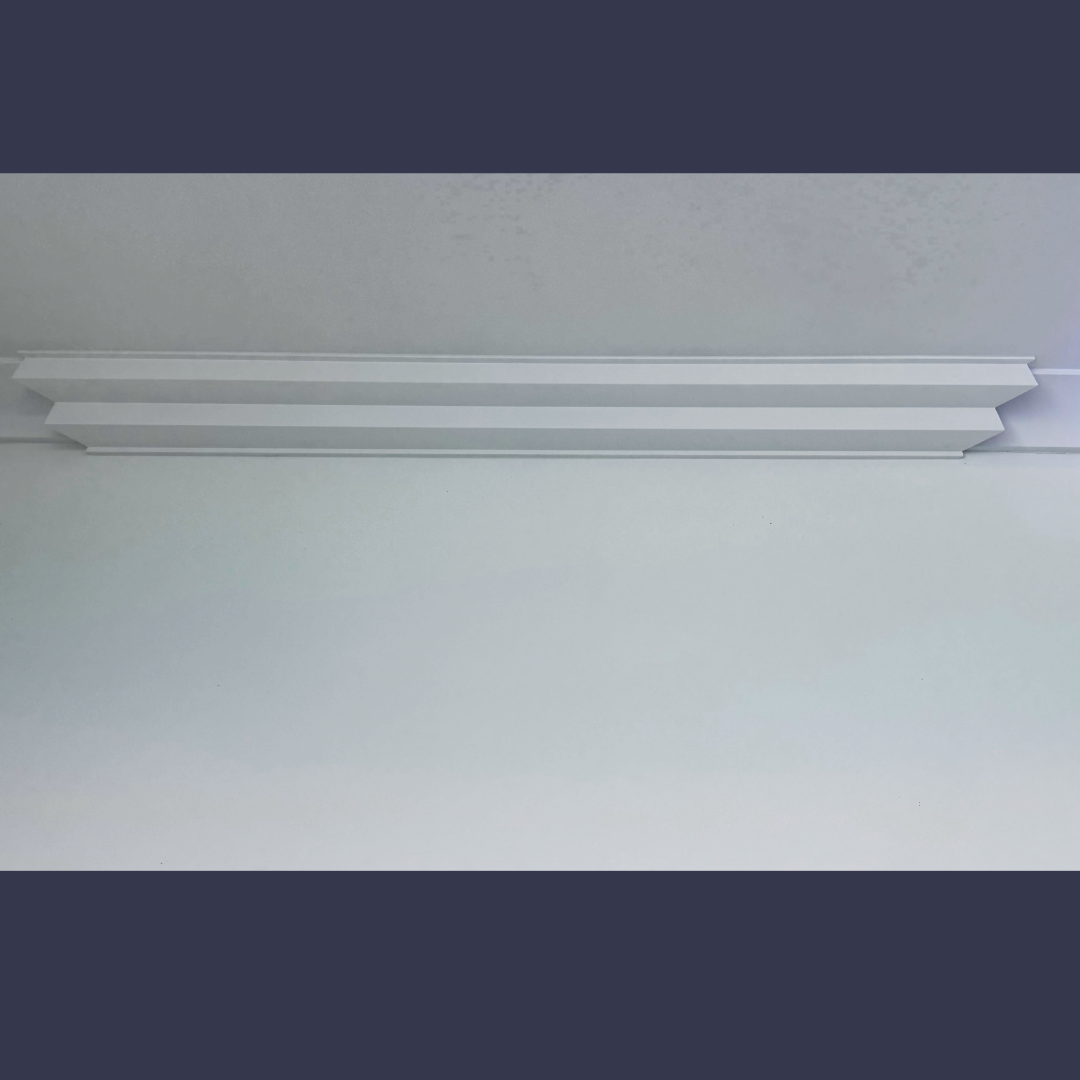 Modern Step Cornice- placed on floor looking up