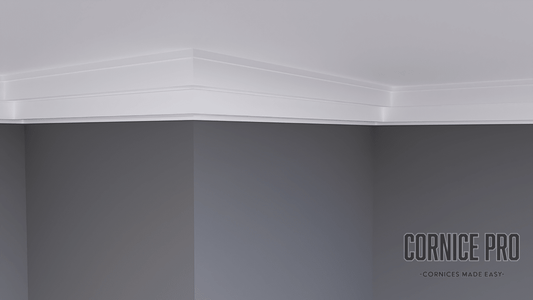 Swan 2 Cornice - Modern step cornice - Cornice Pro80mm x 80mm x 2000mm