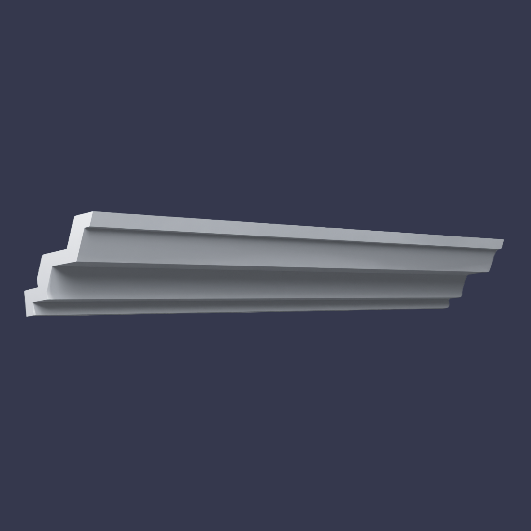 Modern LED cornice-LED Cornice-Retrofit Over Existing Cove Cornice side profile darker shade