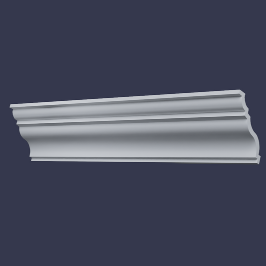 Modern cornice-Sculpted Curved Decorative Profile side profile tilt down