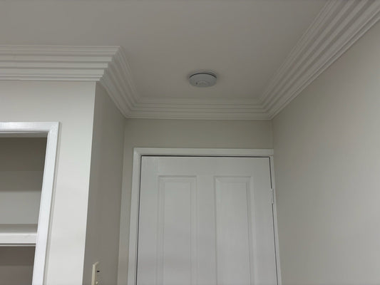 The Logan -Magpie retrofit cornice: Bedroom transformation - Cornice Pro