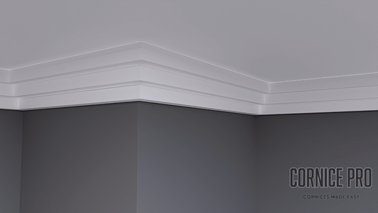 The 3 Step Modern Stepped Cornice - Cornice Pro75mm x 75mm x 2000mm