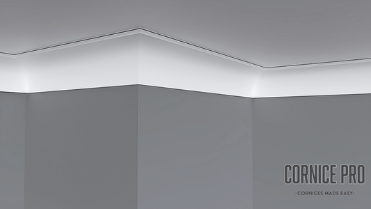 The Cove - Modern XPS Coving Cornice - Cornice Pro22 x 22 x 2000