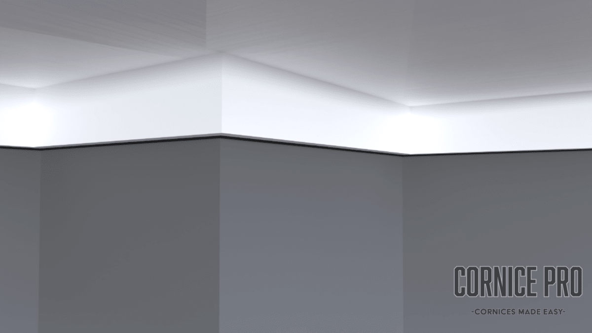 Crow 2 - Modern Square Set Cornice - Cornice Pro90 X 35 X 2000