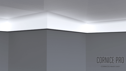 Crow 2 - Modern Square Set Cornice - Cornice Pro90 X 35 X 2000