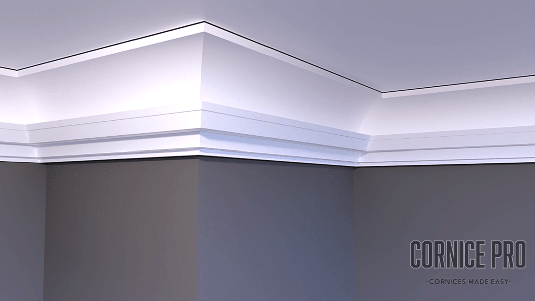 The Firefly a Modern LED lightweight Cornice