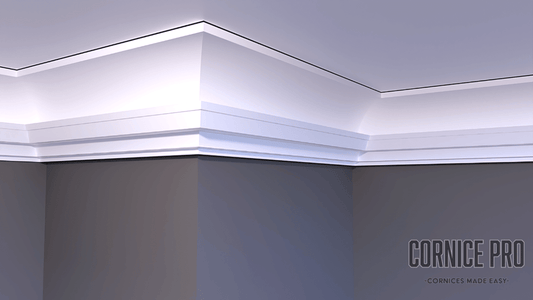 Firefly a Modern LED lightweight Cornice - Cornice Pro50 x 60 x 2000