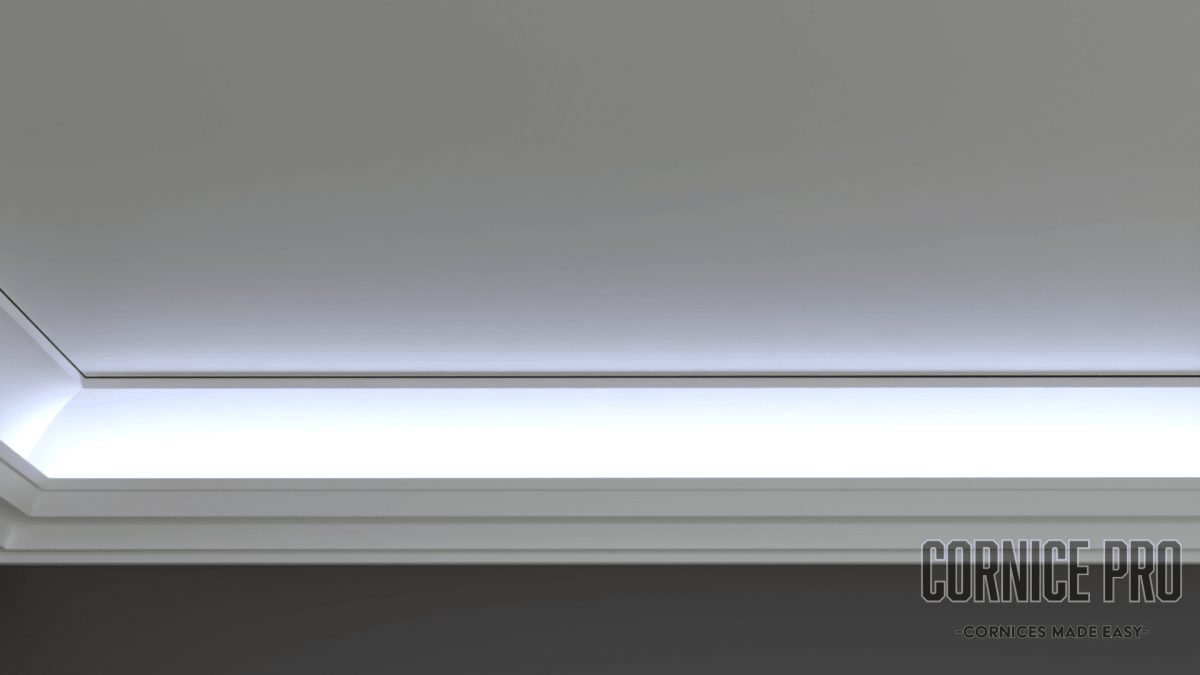 Firefly a Modern LED lightweight Cornice - Cornice Pro50 x 60 x 2000