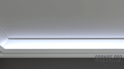 Firefly a Modern LED lightweight Cornice - Cornice Pro50 x 60 x 2000