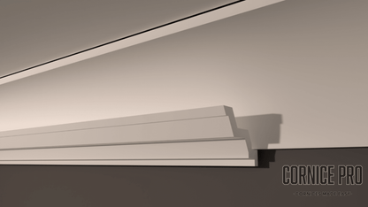 Firefly a Modern LED lightweight Cornice - Cornice Pro50 x 60 x 2000