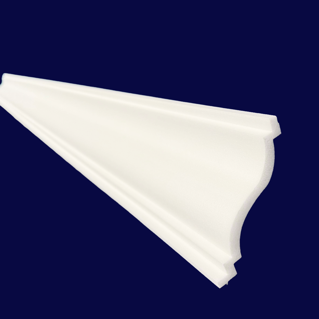 Hawk Cornice - Modern Ceiling Cornicing side profile with front detail of cornices