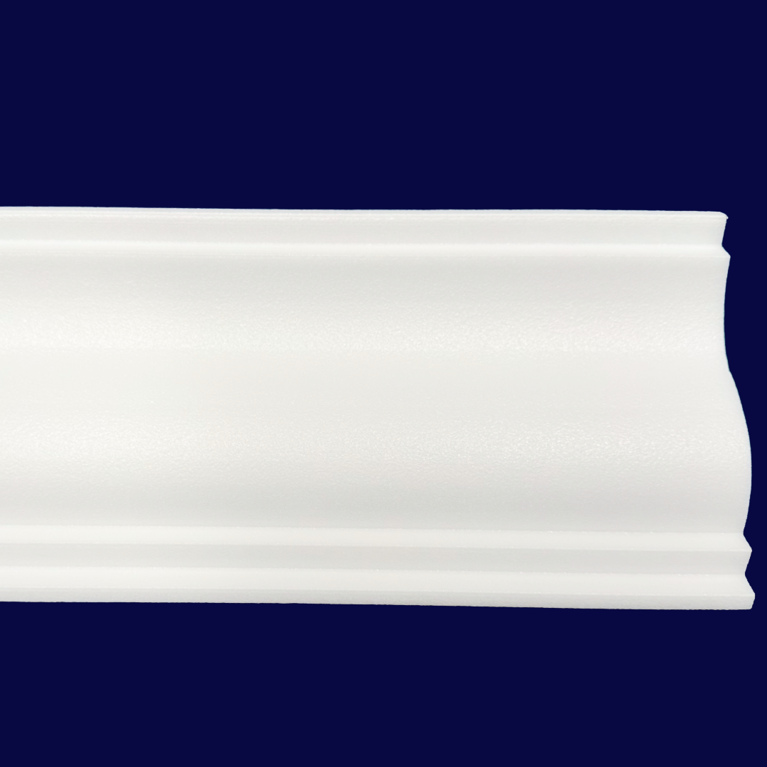 Hawk Cornice - Modern Ceiling Cornicing close up of front view of cornices