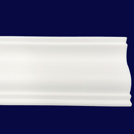 Hawk Cornice - Modern Ceiling Cornicing close up of front view of cornices