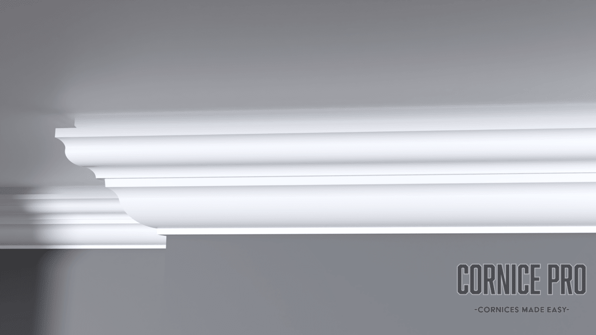 Ibis R LED - modern LED retrofit cornice - Cornice Pro143 x 108 x 2000 retrofits over cove 90 - 4 step