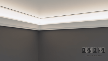 The Lori Cornice - add on retrofit - Cornice Pro20 x 48 x 2000 : To fit onto 90mm Cove