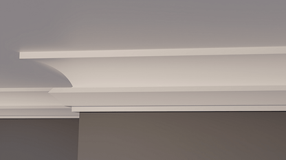 The Lorikeet Modern Lightweight LED Cornice - Cornice Pro80 x 65 x 2000