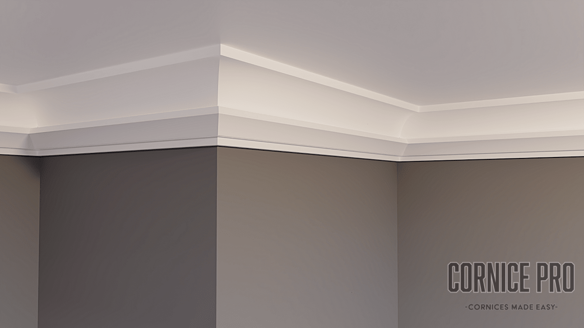 The Lorikeet Modern Lightweight LED Cornice - Cornice Pro80 x 65 x 2000