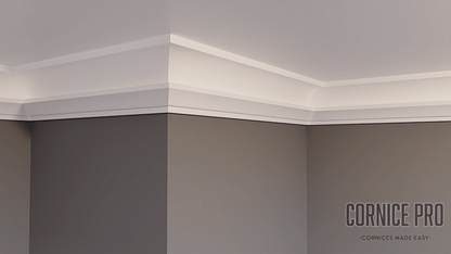 The Lorikeet Modern Lightweight LED Cornice - Cornice Pro80 x 65 x 2000