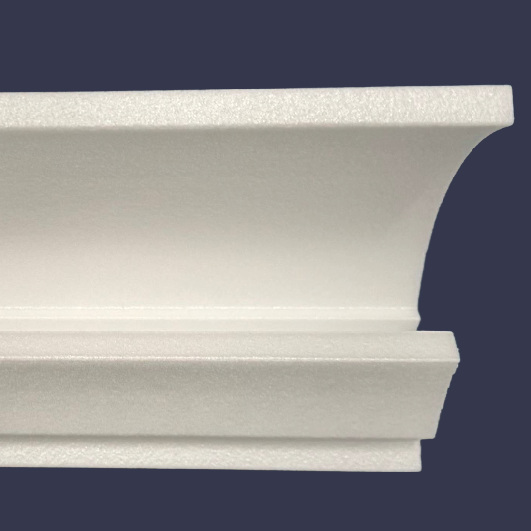 Modern LED cornice- cornice with integrated lighting close up