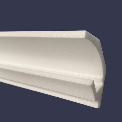 Modern LED cornice- cornice with integrated lighting side view