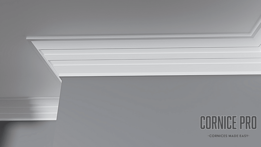 Macaw Two Lines - Modern XPS Lightweight Cornices - Cornice Pro80mm x 80mm x 2000mm