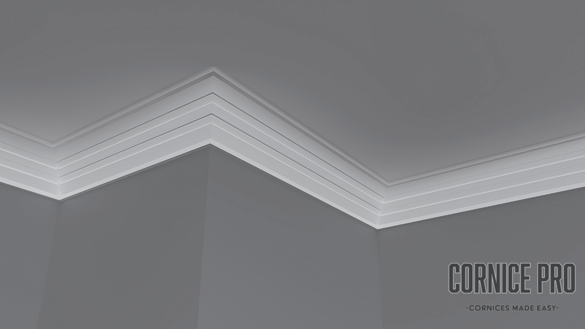 Macaw Two Lines - Modern XPS Lightweight Cornices - Cornice Pro80mm x 80mm x 2000mm