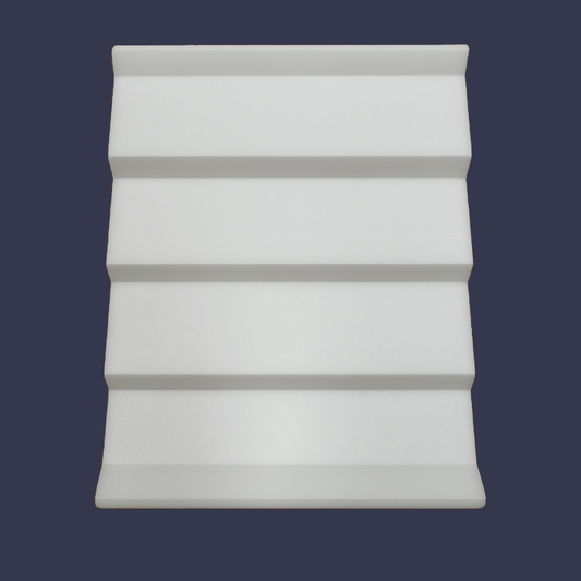 Modern cornice - Angular multi tier ceiling cornice front view
