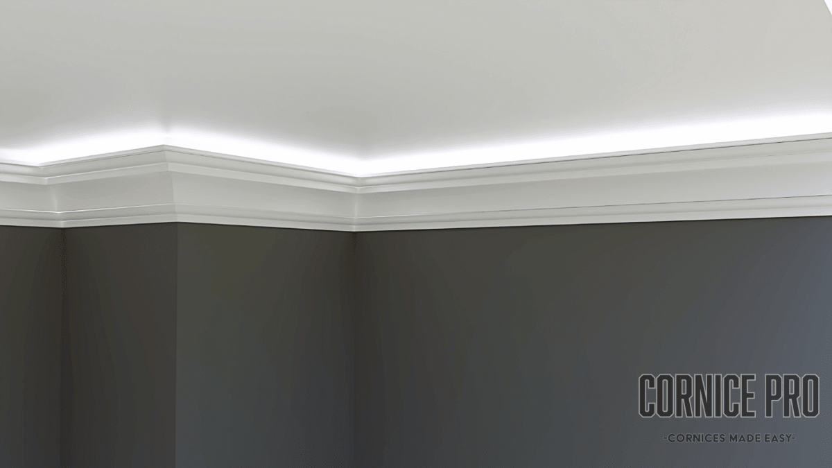Raven Striplight - Modern LED Cornice - Cornice Pro100 x 100 x 2000