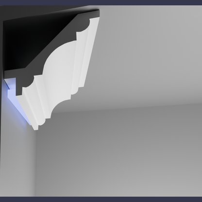 Raven strip light - Modern LED cornice , cornice against wall light shinning