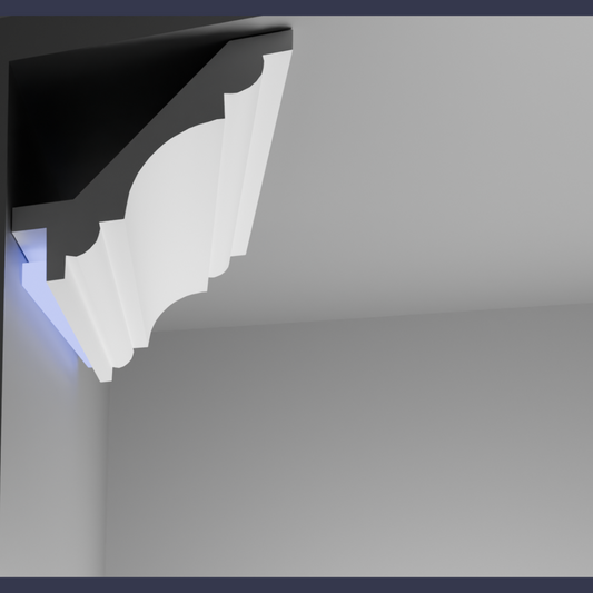 Raven strip light - Modern LED cornice , cornice against wall light shinning