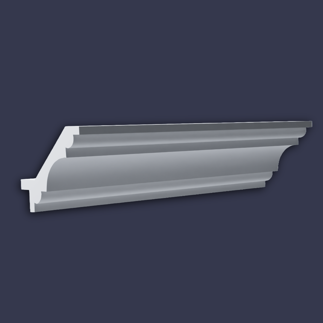Raven strip light - Modern LED cornice cornice image on a blue background