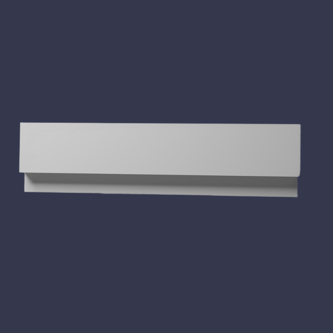 square set effect cornice Rosella Cornice-Modern Square Set Cornice
