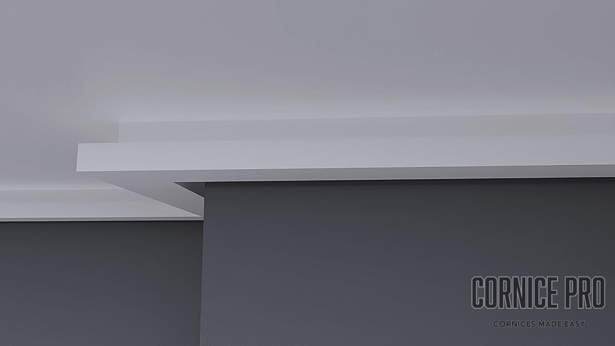 Rosella Cornice - Modern Square Set Cornice - Cornice Pro40 X 72 x 2000