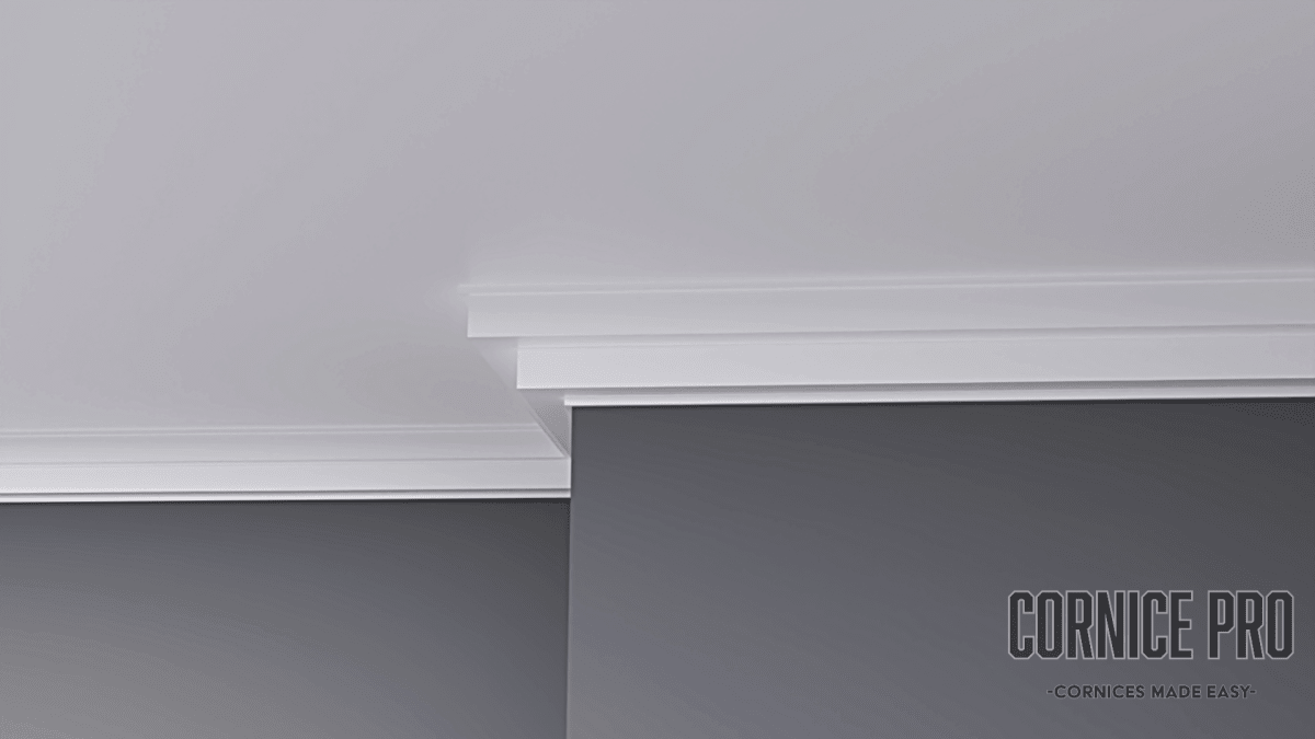 Skyline - Modern Retrofit Stepped Cornice - Cornice Pro117mm X 117mm X 2000