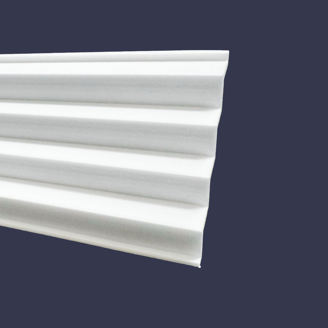 4 Step Cornice- front view angled up on blue background