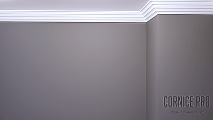 Swan 3 Cornice - Modern step cornice - Cornice Pro80mm x 80mm x 2000mm