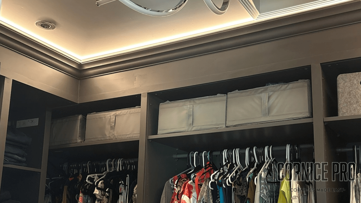 The Swift LED modern XPS Cornice - Cornice Pro100 x 80 x 2000
