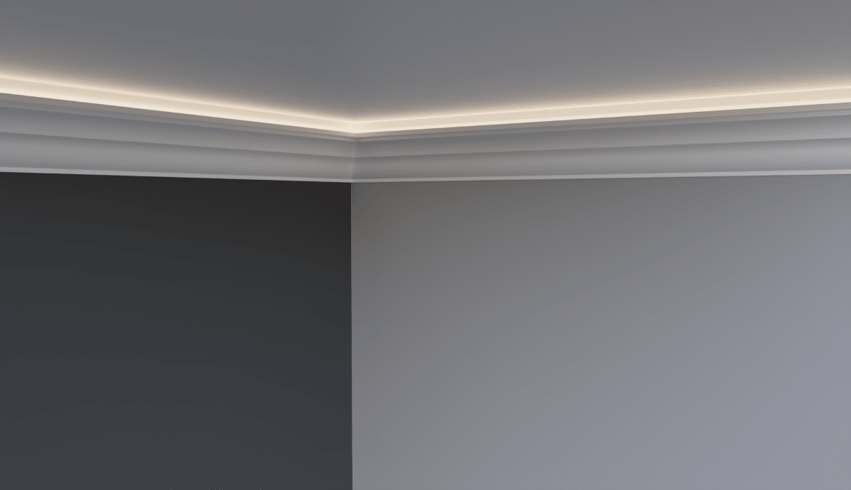 The Swift LED modern XPS Cornice - Cornice Pro100 x 80 x 2000