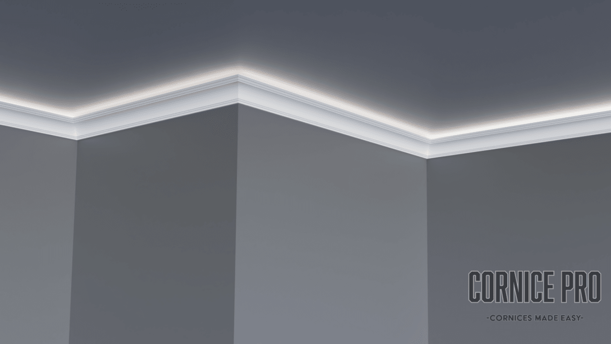 The Newcastle LED Cornice - Cornice Pro115mm x 90mm x 2000mm