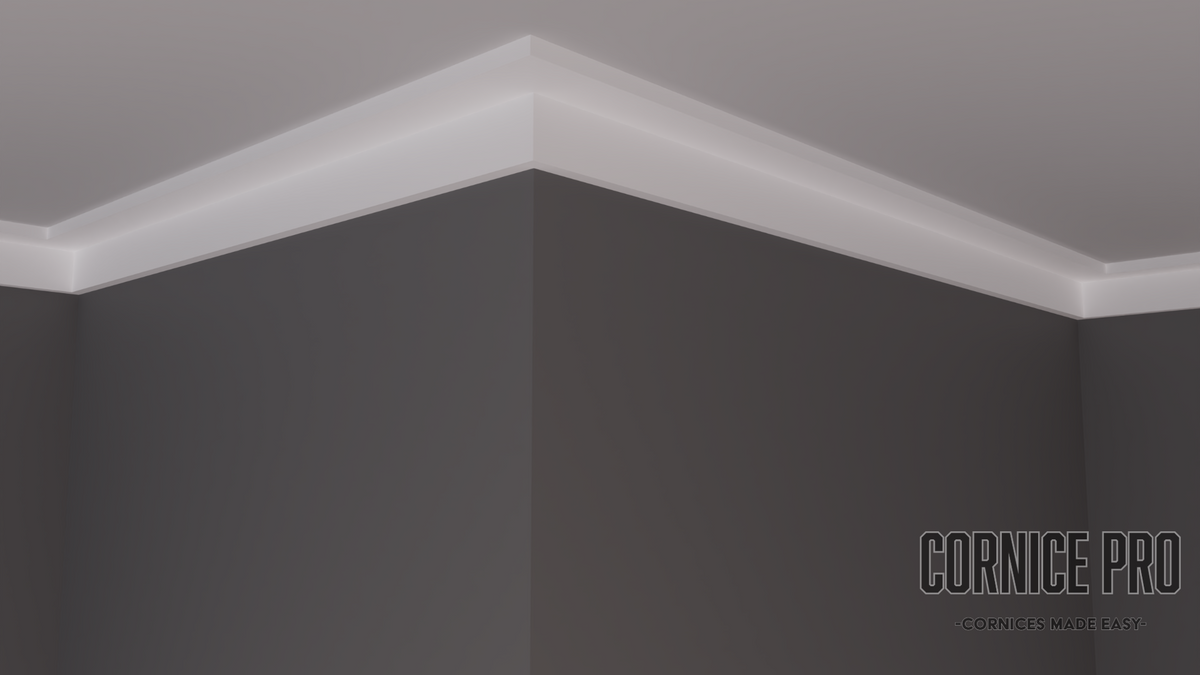 phoenix cornice straight angled cornice close up