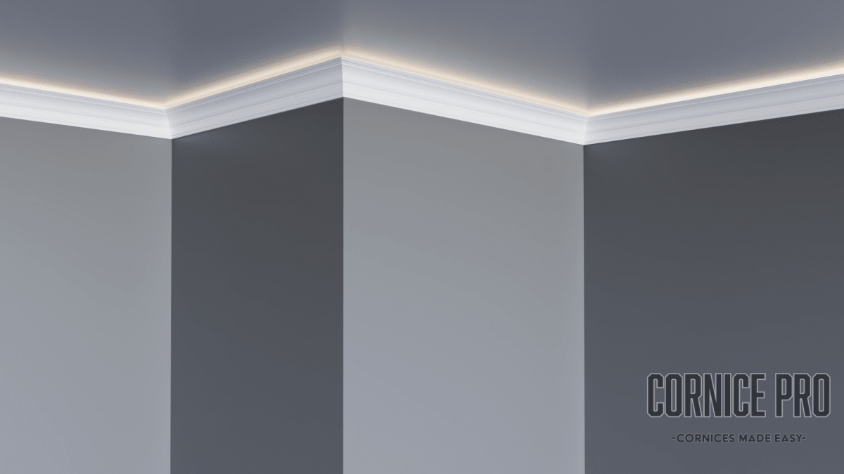 The Robin LED cornice - Cornice Pro117mm X 68mm X 2000mm