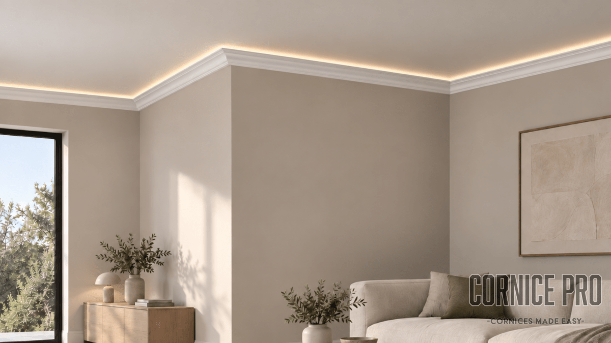The Robin LED cornice - Cornice Pro117mm X 68mm X 2000mm