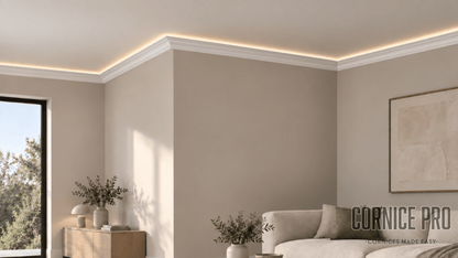 The Robin LED cornice - Cornice Pro117mm X 68mm X 2000mm
