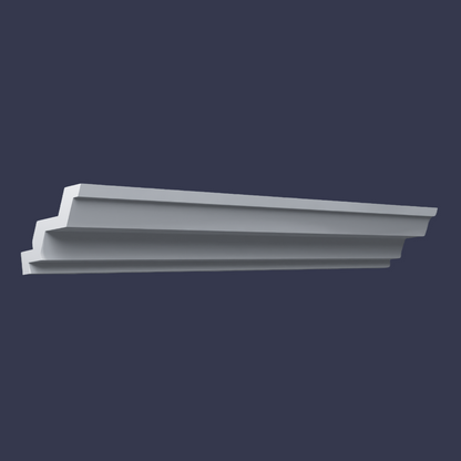 Modern LED cornice-LED Cornice-Retrofit Over Existing Cove Cornice side profile darker shade