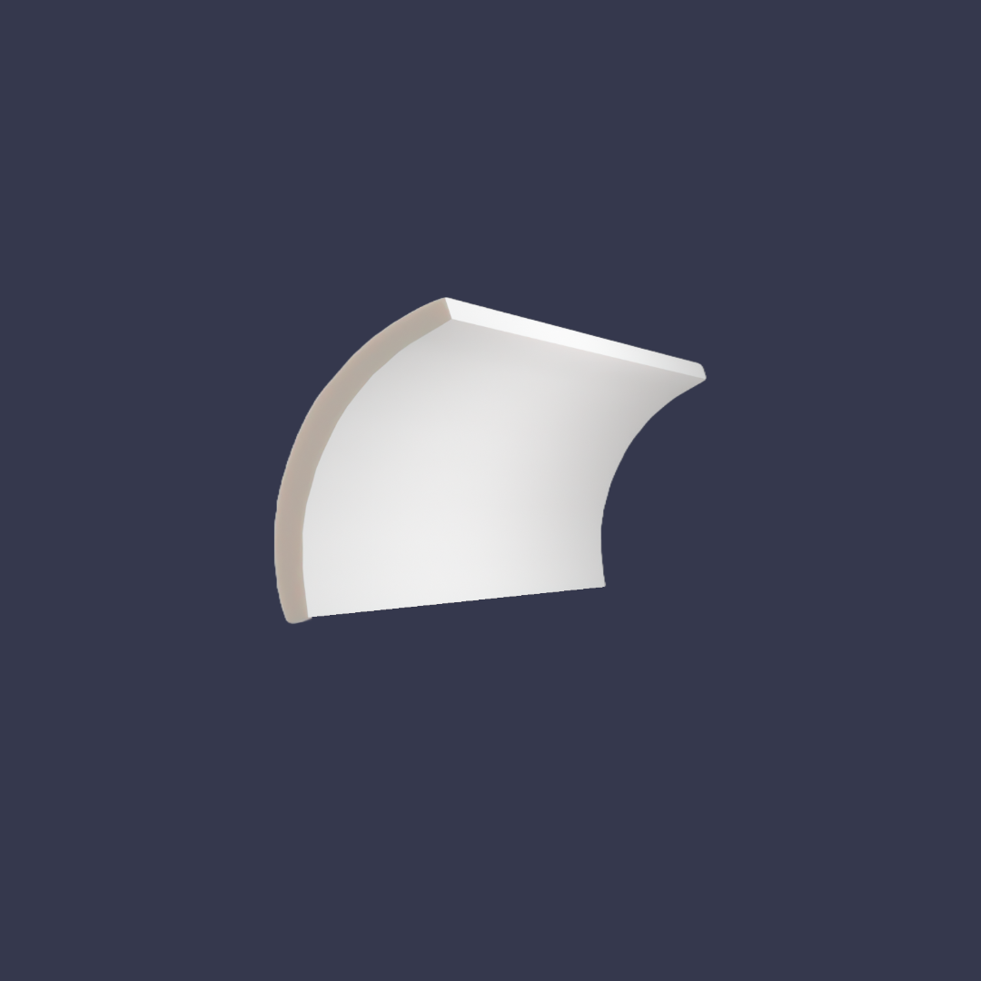 Cornice modern cornicing-Cove Cornice-Classic Curve Ceiling Trim side profile