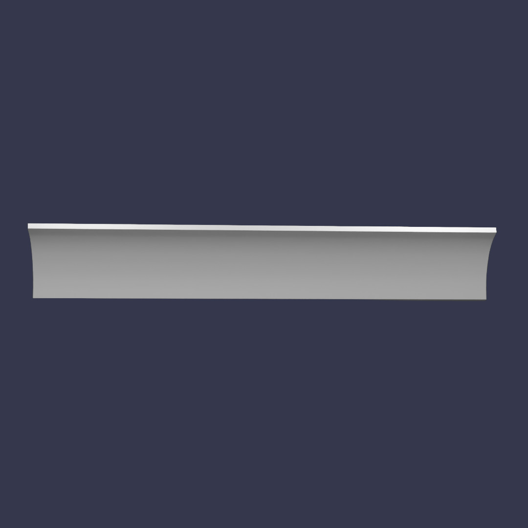 Cornice modern cornicing-Cove Cornice-Classic Curve Ceiling Trim front view