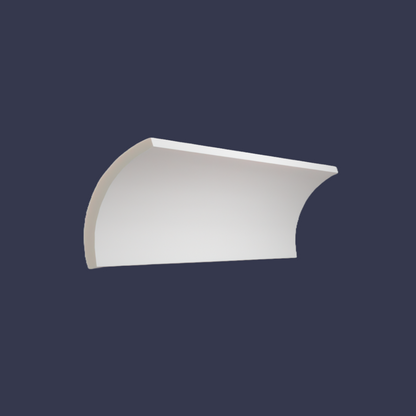 Cornice modern cornicing -Cove Cornice-Classic Curve Ceiling Trim side view