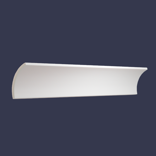 Cornice modern cornicing -Cove Cornice-Classic Curve Ceiling Trim front and side