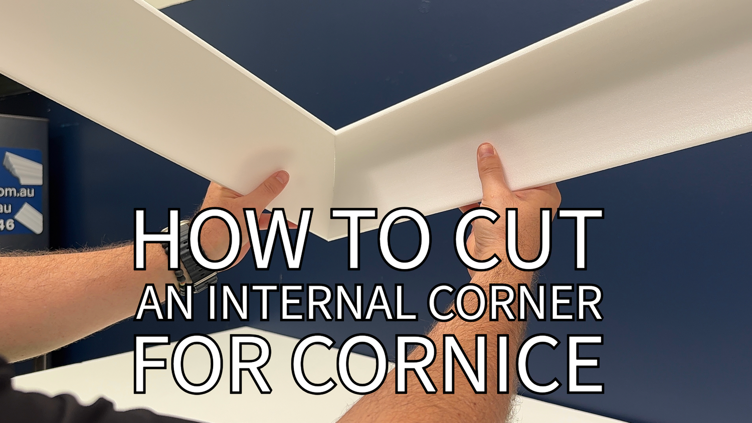 internal cornice with writing on top